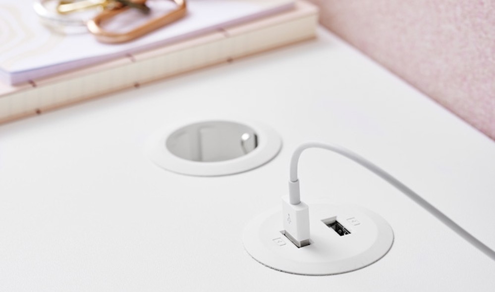 Forming Function Schreibtischsteckdose  "Powerdot Mini" Ø 51 mm, Modelle PM50, PM51, PM52