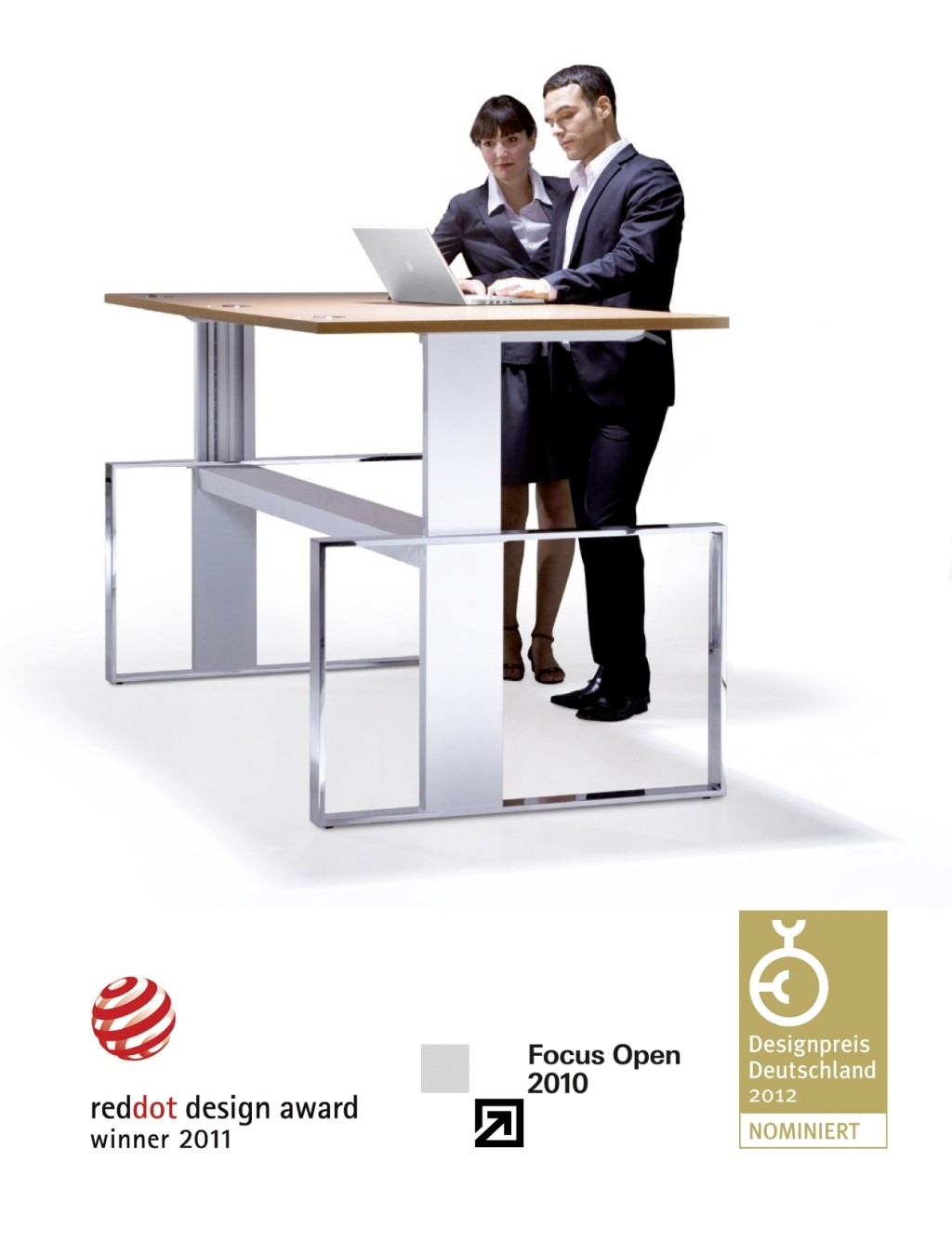 Leuwico Arbeitstisch "iMove F", höhenverstellbar (Steh/Sitz)