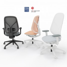 Sedus Drehstuhl "se:kit" mit Netzrücken (Membranrücken); Modelle sn-121, sn-122, sn-123