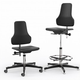 Dauphin Industry Arbeitsstuhl "Tec profile XS", IS 1926 und IS1926_CFR mit PU-Garnitur für Produktion und Werkstatt