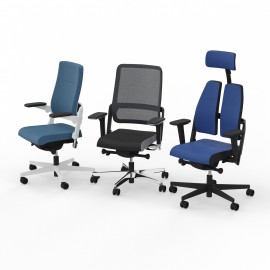 Nowy Styl Drehstuhl "XILIUM" mit Polsterrücken, Netzrücken oder Duo-Back Rückenlehne