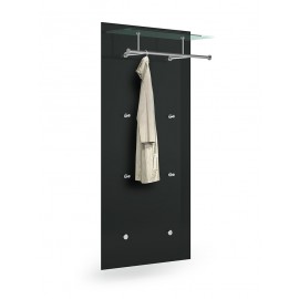 Wandgarderobe PACIFIC, Resopal schwarz