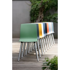 Dauphin Vierbeiner "Fiore outdoor" Kunststoffschale / Aluminiumgestell FI 7610