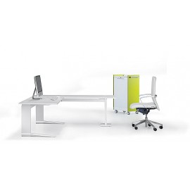 Leuwico Schreibtisch "iMove C"  höheneinstellbar (Sitz/Sitz), alle Plattenformen