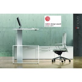 Leuwico "iMove F" mit Lowboardunterbau, höhenverstellbar (Steh/Sitz)