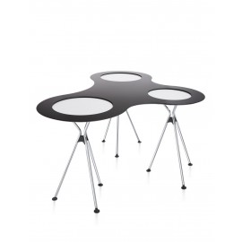 Sedus Verbindungsplatte Over Easy in dunkelgrau für 3 Tische