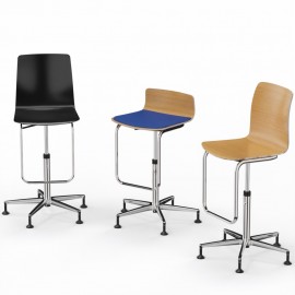 Dauphin Counterstuhl mit Fußbügel "Fiore counter" FI 7507_CFB, FI 7536_CFB, FI 7537_CFB