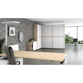 Leuwico Schrankelement "Scube" mit Schiebetüren, alle Breiten, alle Höhen