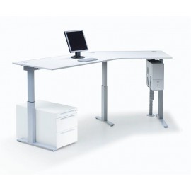 Leuwico "Spine 2" Winkeltische 135°, höhenverstellbar (Steh/Sitz)