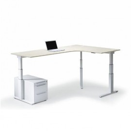 Leuwico "Spine 2" Winkelecktische 90°, höhenverstellbar (Steh/Sitz)