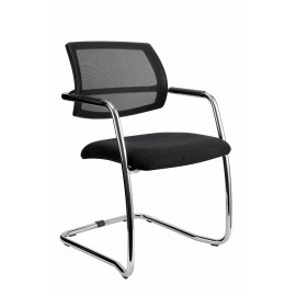 Hammerbacher - Freischwinger mit Netzrücken 2er-Set VSBP3 - Lieferzeit ca. 1 Woche