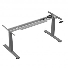 Hammerbacher Tischgestell "VXDSM", höhenverstellbar 61,5- 124,5 cm, mit quadratischer Säule - Lieferzeit ca. 1 Woche